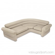Intex Inflatable Corner Living Room Sectional Sofa + Air Pump | 68575EP + 66623E